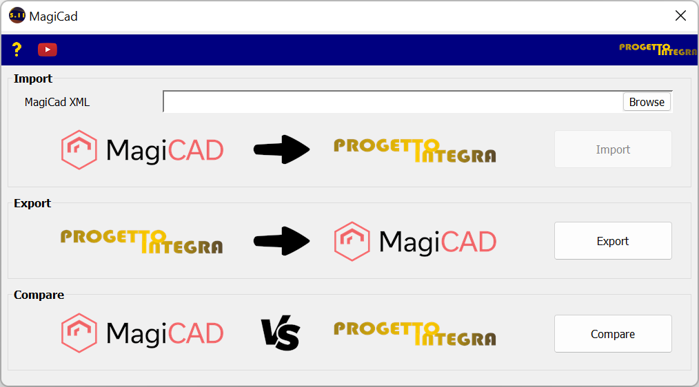 scambio dati Progetto IINTEGRA-MagiCAD